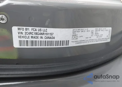 2022 Chrysler Pacifica Touring L from USA, damaged, VIN 2C4RC1BG4NR191157